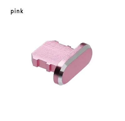 Pink Anti Dust Plug Charger Port Cap For Iphone 6 7 8 X XS 11 12 13 SE Pro Max • £1.79