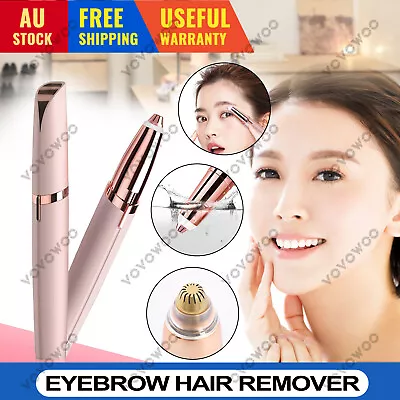 Flawless Brows Facial Hair Remover Electric Eyebrow Trimmer Epilacator Led Light • $15.95