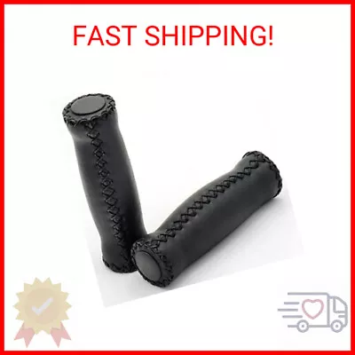 Velo Vinyl Leather Grips - Black For 7/8  Handle Bars Of Beach Cruiser Bikes • $23.05