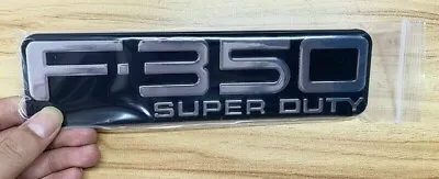 For 1999-2004 F350 Super Duty Fender Side Emblem 3D Badge (Chrome Black） • $18.99