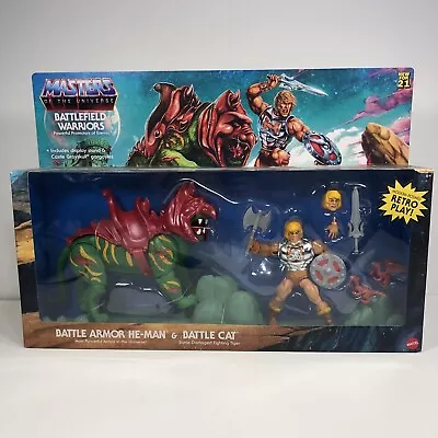 Masters Of The Universe He-Man Battlefield Warriors Action Figure Toy Battle Cat • $24