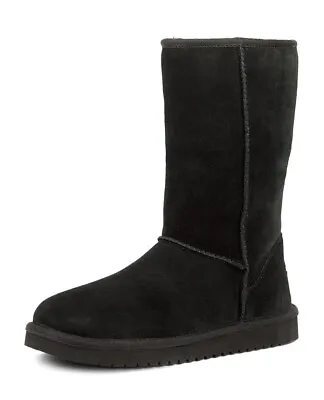 Womens UGG Classic Tall Boot - Black Suede Size 9 US [ 1016224] • $149.99