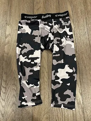 Mens Eastbay 3/4 Camo Camouflage Spandex Tights Compression Pants M • $16.25