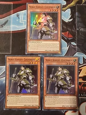 3x Noble Knight Custennin | CYHO-EN088 | Super Rare | 1st Edition | YuGiOh • £2.50