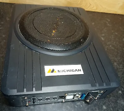 Michigan 8  Active Amplified Car Under Seat Slim Subwoofer - FOR PARTS • £48.50