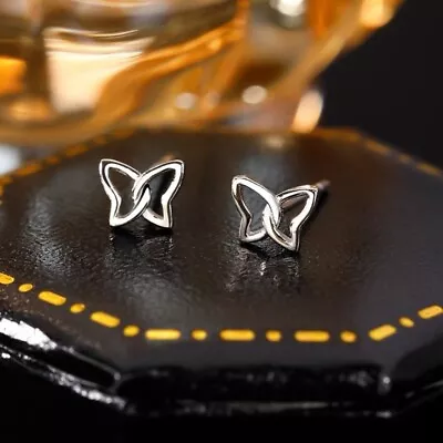 Style Earrings Hollow Butterfly Earrings Kpop Jewelry Women's Accessories • $5.03