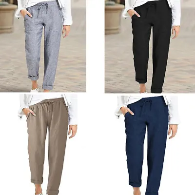 Trousers Long Pants Plus Size 8-24 Casual Loose Elastic ZANZEA Women Waist Harem • $31.52