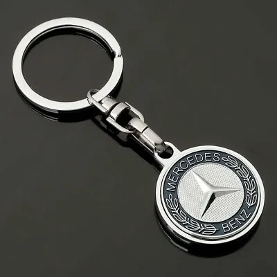 Mercedes-Benz AMG 3D Chrome Keyring Luxury Keychain High Quality Key Ring Gift • $8.98