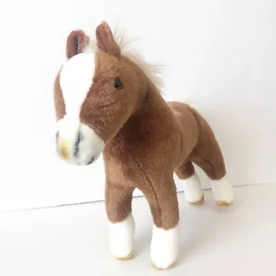 Pottery Barn Kids Gotz Brown And White Stuffed Plush Horse 13.5  Tall • $14.77