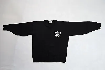 Las Vagas Oakland Raiders Hygrade Embroidered Black Sweater Jersey Size Medium  • $34.99