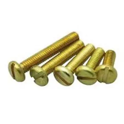 Brass Machine Screws - Metric Slotted Pan Head • £5.25