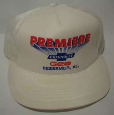Vintage Premiere Chevrolet Chevy GEO Trucker Mesh Snapback Hat Cap Dealership AL • $14.99