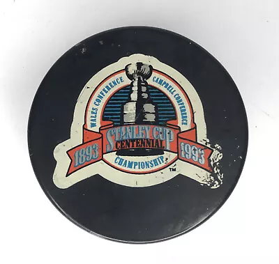 1993 100th Anniversary Stanley Cup Centennial Commemorative  NHL Game Puck!  • $3.99