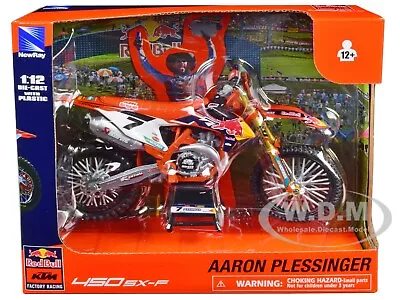 Ktm 450 Sx-f #7 Plessinger  Red Bull Racing  1/12 Model Motorcycle New Ray 58363 • $21.99