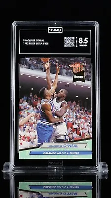 1992-93 Fleer Ultra Shaquille O'Neal TAG 8.5 (856) #328 RC • $25