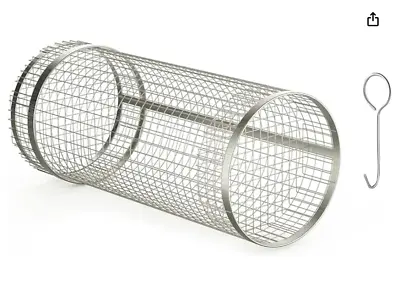 Rolling Grilling Baskets BBQ Net Tube Stainless Steel Grill Mesh Barbeque Grill • $9.75