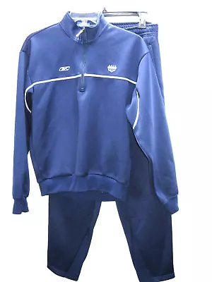 Reebok Track Suit Warmup Jacket And Workout Jogging Pants Mens Set Size M 2 Pc • $41.12