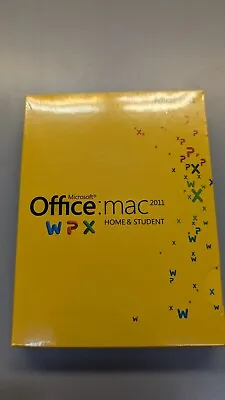 Microsoft Office Mac Home & Student 2011 Key Card For 1 MAC - GZA00267 • $39.95