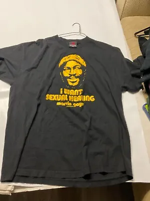 Rare Vintage 2XL MARVIN GAYE  I Want Sexual Healing T-SHIRT Music Tour Lp Zion • $34.99