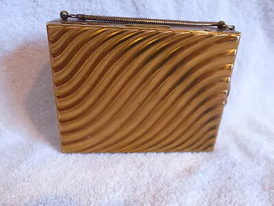 Vintage Evans 1940's Deco Lipstick Cigarette Makeup Compact Evening Metal Purse • $39.99