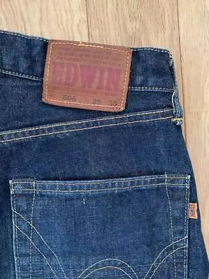 Edwin 505 Denim Red Lines Used 90S Vintage Japan Men Jeans Denim Pants 29×35 • $42.75