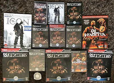 $1499.99 • Buy Def Jam Fight For NY Lot (14)Vendetta+Icon CIB PS2-PSP+GC/Strategy Guides Used