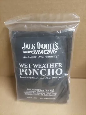 Jack Daniels Racing Printed Wet Weather Rain Poncho - V8 Supercars • $12.99