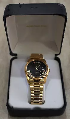 Vintage BLACK HILLS GOLD Diamond  Quartz Men's Watch • $75