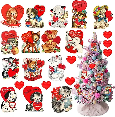$19.99 • Buy 22PCS Valentine's Day Cute Cartoon Love Heart Ornaments Hanging Decorations  