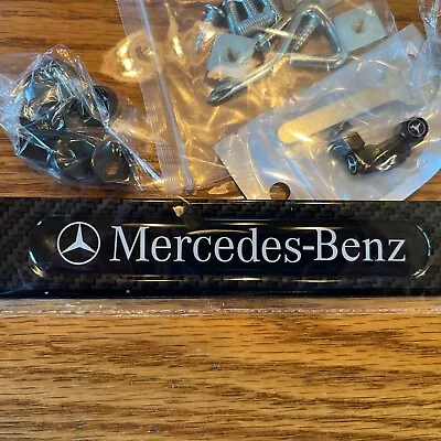 2 Black Mercedes-Benz Aluminum Metal Rust Free 12 In X 6 In License Plate Frames • $4.99