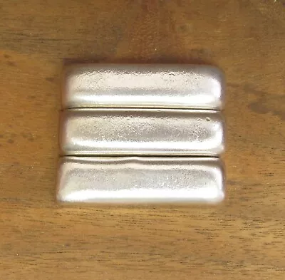 Sterling Silver 925 Scrap Ingots Bars Hand Cast Poured 131.5 Grams #205 • $115