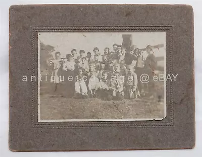 1907-08 Antique MT PLEASANT SCHOOL Pa STUDENT PHOTO Teacher • $64.95
