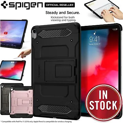 For Apple IPad Pro 11 2018 Case Genuine SPIGEN Tough Armor Tech Heavy Duty Cover • $29.99