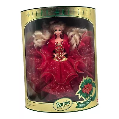 1993 Happy Holidays Special Edition Hallmark Barbie Doll Mattel 10824 • $29.99