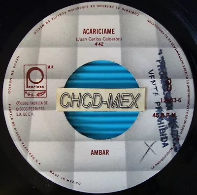 ☀ Salsa Romantica 45 Mexico Sin Par ●ambar● Acariciame Latin 7  • $19.99