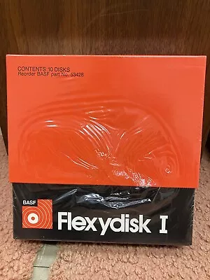 Basf Flexydisc I  - 10 Disks - 8 In. Floppy- Sealed  • $60