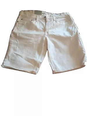 Men's Denim Shorts - Slim Fit -  Goodfellow & Co™ White Distressed Size 36 • $6.99