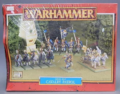 NIB 12p High Elf Cavalry Patrol 1997 Unit Army Squad Metal Warhammer WFB Citadel • $395