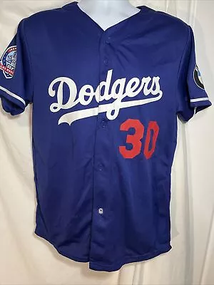 LA Dodgers Mens Jersey Medium Dave Roberts 30 Blue BMW • $12