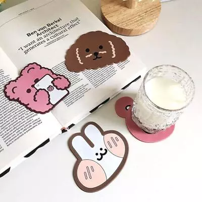 Cute Animals Heat Resistant Trivet Silicone Placemat Table Pad Coasters Cup Mat • £2.72