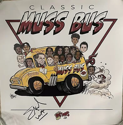 Arkansas Razorbacks Basketball 2023 2024 Muss Bus Poster Eric Musselman Auto • $49.99