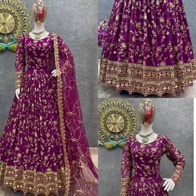 $96.42 • Buy Pakistani Suit Salwar Kameez Indian Kurti Anarkali Wedding Gown Party Wear Dress
