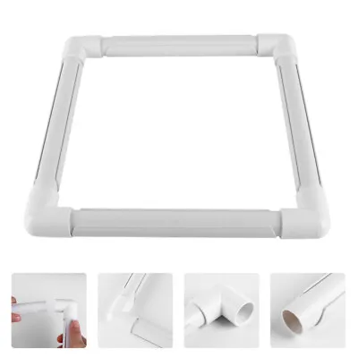 Craft Embroidery Hoops Embroidery Snap Frame Square Clip Frame Quilting Frame • £12.64