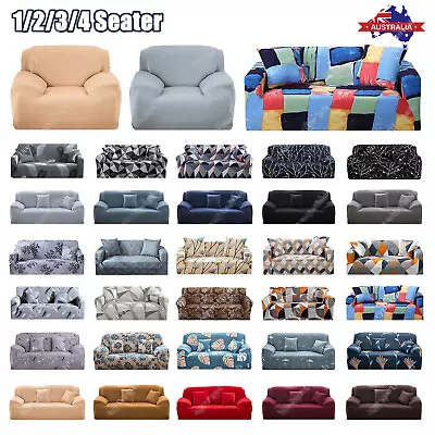 Slipcover Sofa Covers High Stretch Lounge Couch Cover 1 2 3 4 Seater Protector • $7.99