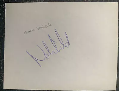 Signed Norman Whiteside Manchester United Football Autograph Book Page 1990s • $6.20