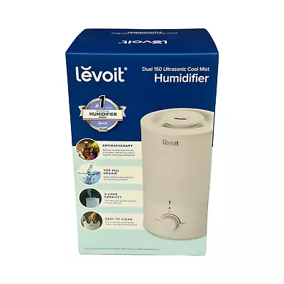 LEVOIT Humidifiers For Bedroom Large Room 3L Cool Mist Top Fill Quiet 360 Nozzle • $24.99