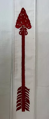 BSA Order Of The Arrow Ordeal Sash White Red Embroidered Arrow 54  SB-102 • $10.49