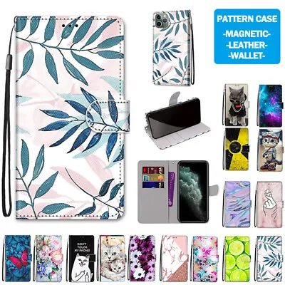 For Samsung A12 A22 A32 A52 A72 5G Wallet Case Leather Patterned Flip Slim Cover • $13.29