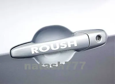 2 - Ford MUSTANG ROUSH Racing  Door Handle Decal Sticker Emblem Logo WHITE • $9.99