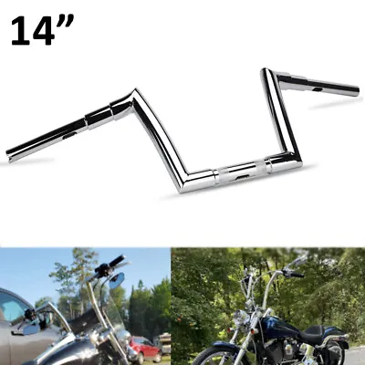 14  Inch Motorcycle Ape Hanger Handlebar For Harley Road Glide Sportster XL 883 • $106.80